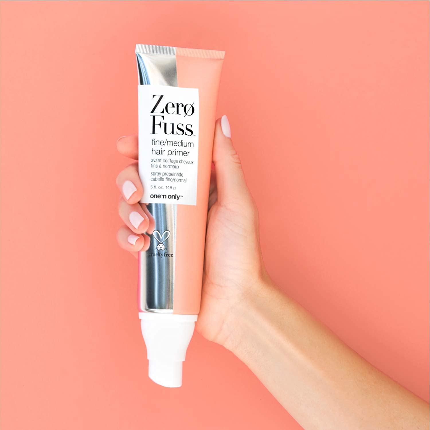 One 'N Only Zero Fuss Fine to Medium Hair Primer - Leave-In Detangler, Humidity-Resistant, No-Heat Styling