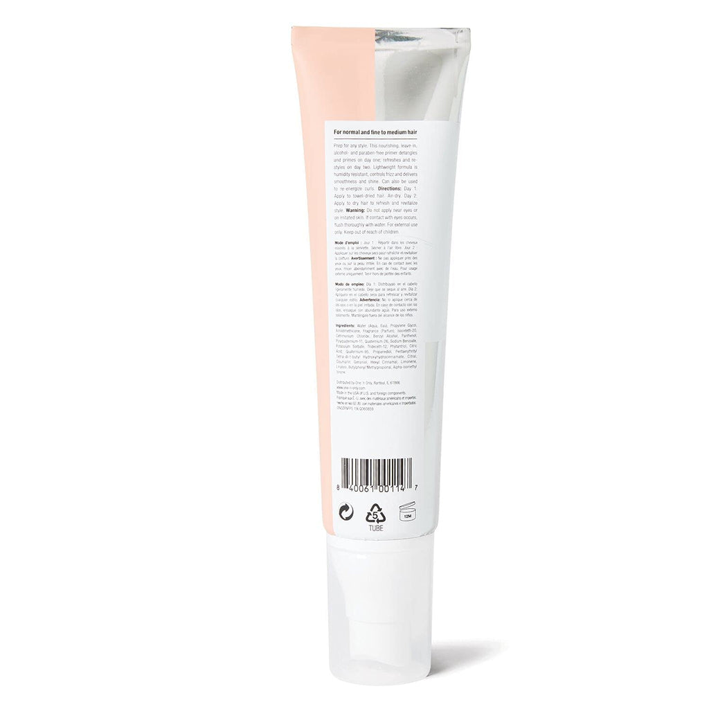 One 'N Only Zero Fuss Fine to Medium Hair Primer - Leave-In Detangler, Humidity-Resistant, No-Heat Styling