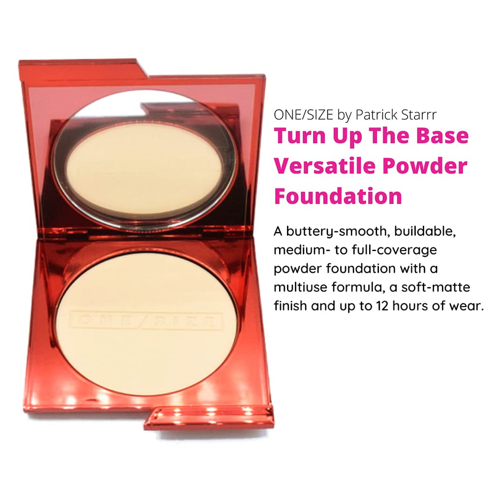 ONE/SIZE Patrick Starrr Turn Up The Base Powder Foundation Light 3 NG – Light, Neutral Golden Undertones