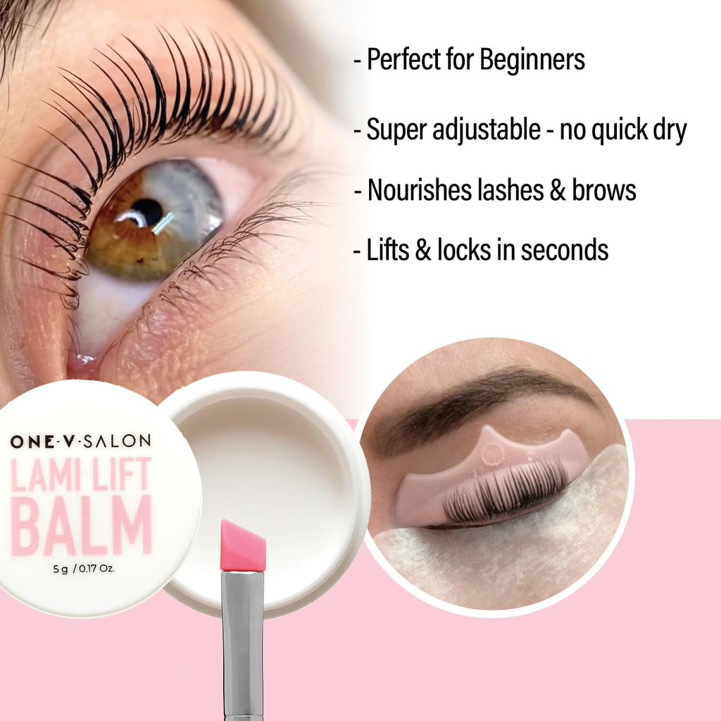 One V Salon Brow Lamination & Lash Lift Kit – 2-in-1 At-Home Set (Up to 20 Applications)