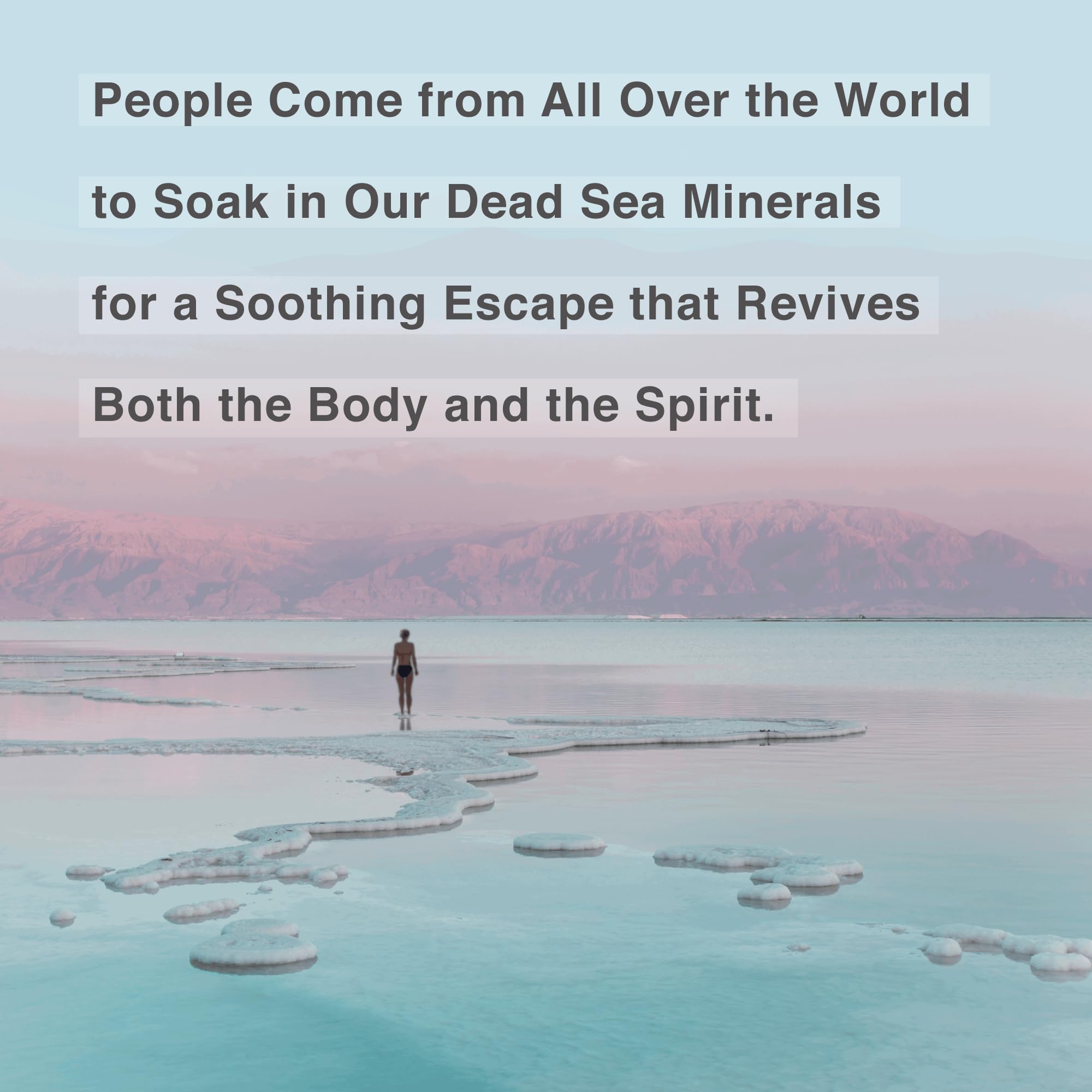 One With Nature 100% Pure Dead Sea Salt Bath – Fragrance Free, 6Pack (2.5oz each) | 21 Minerals