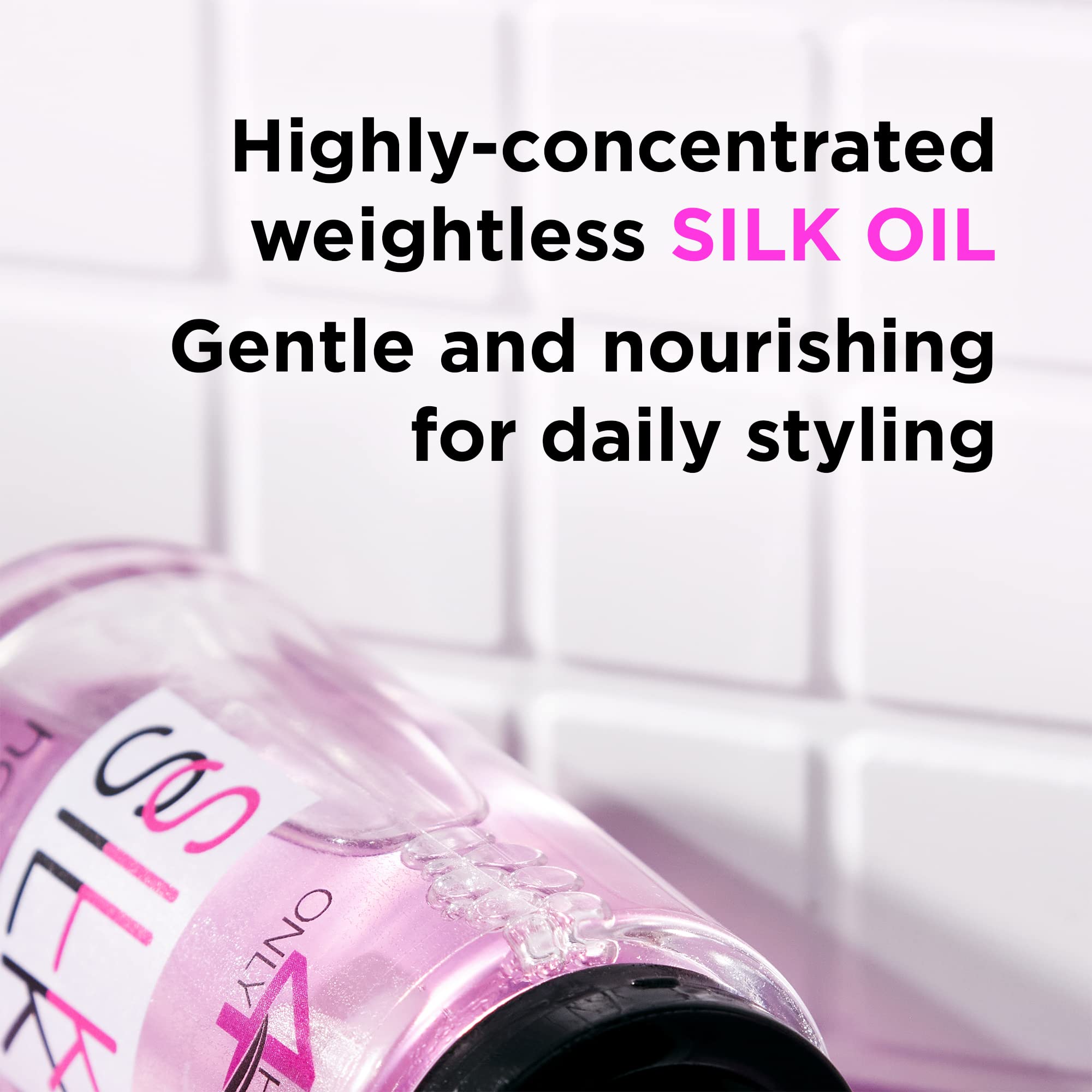 ONLY4HAIR Silk Hair Oil – Anti-Frizz, Shine & Heat Protection for All Hair Types