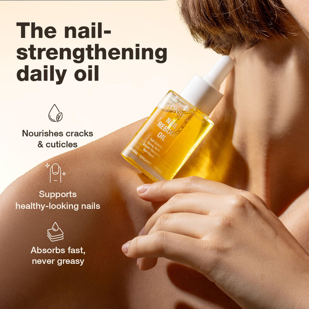 Onsen Secret Nail & Cuticle Repair Oil (2x35ml) – Dry Oil Formula with Tsubaki, Tea Tree & Jojoba – Vegan & Natural
