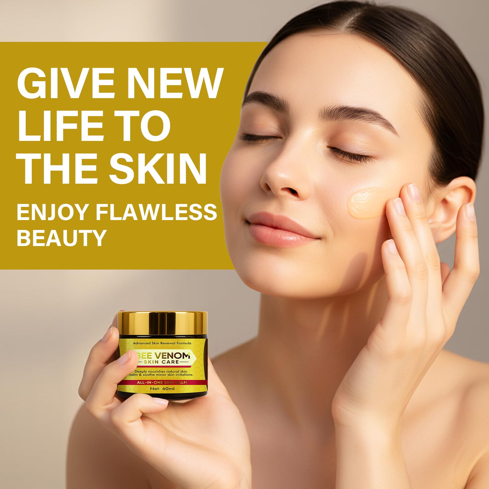 Onzzyl Bee Venom Cream – Instant Lift & Firm Anti-Aging Face Cream for All Skin Types