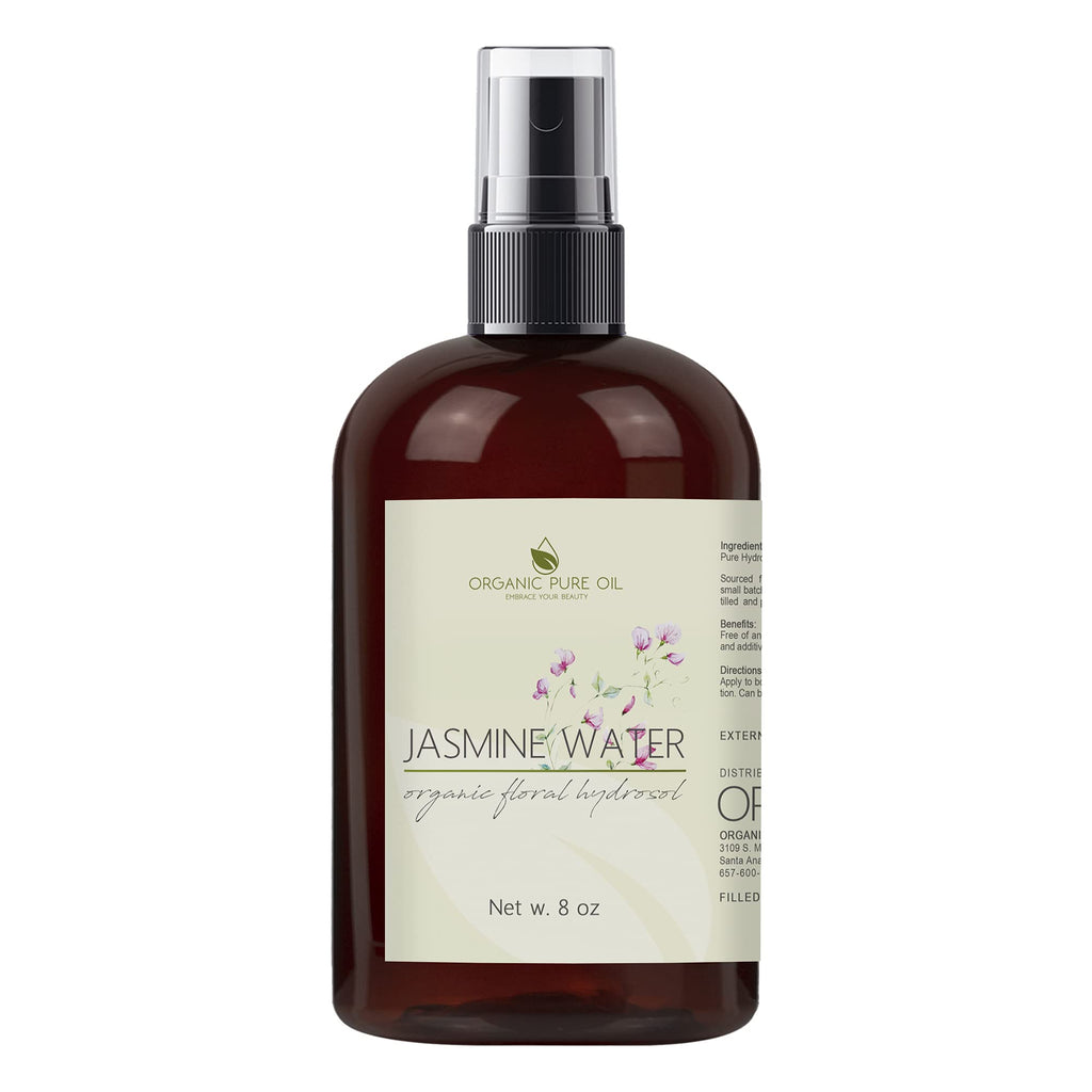 OPO Jasmine Hydrosol Face Mist – Calming Aromatherapy, Toner & Body Mist (8oz) | Organic Pure Oil