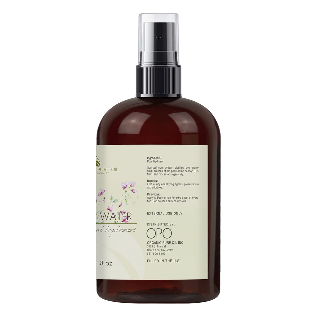 OPO Jasmine Hydrosol Face Mist – Calming Aromatherapy, Toner & Body Mist (8oz) | Organic Pure Oil