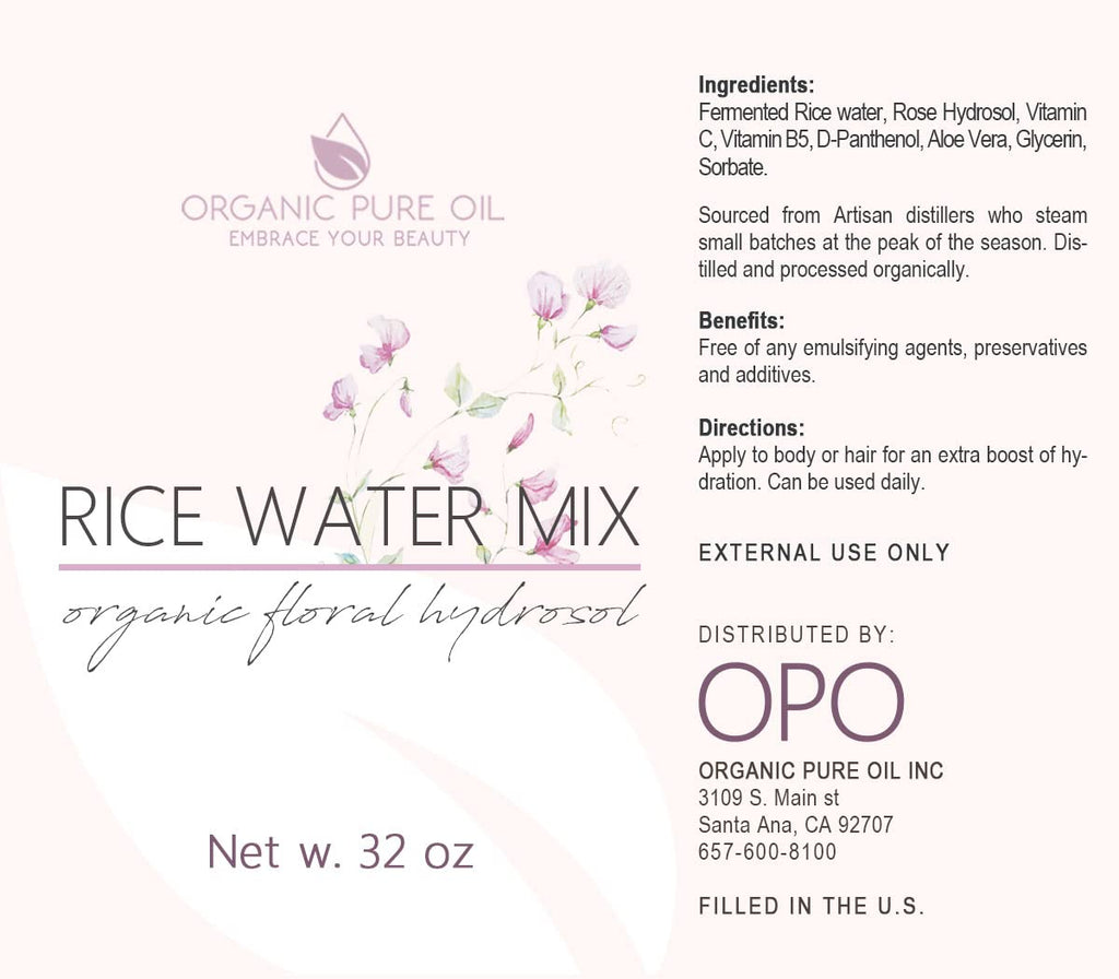OPO Rice Water Hair Growth Mixture - Extra Strength Herbal Mist for Hair & Scalp