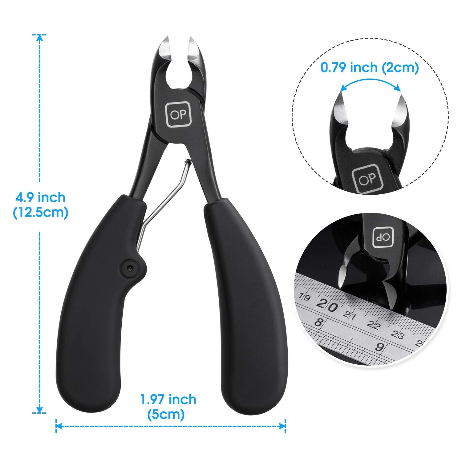 Opove X5 Toenail Clippers – Heavy Duty, Ultra Sharp Curved Blade, Ergonomic Non-Slip Handle