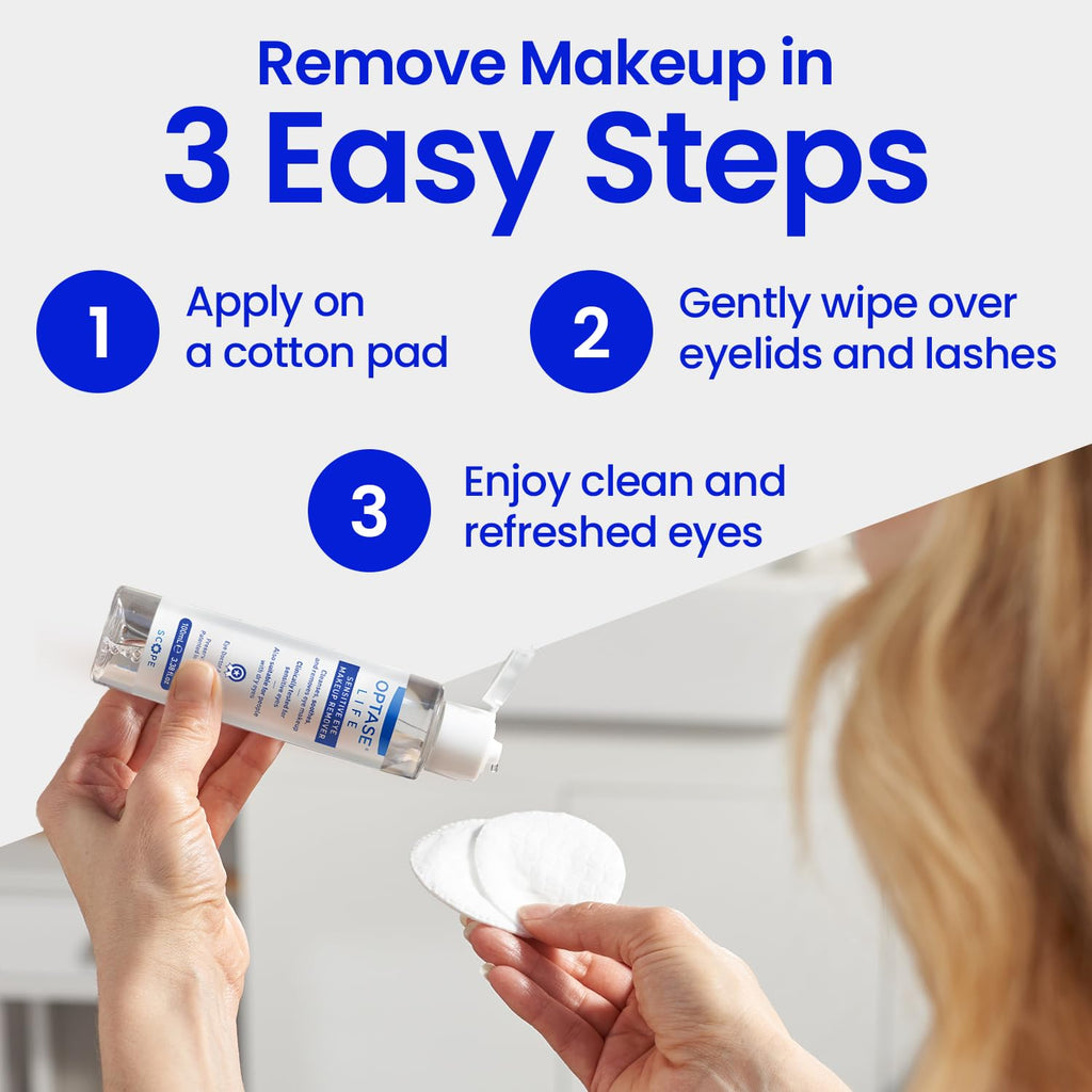 Optase Life Sensitive Eye Makeup Remover – Gentle, Effective for All Skin Types | 100ml
