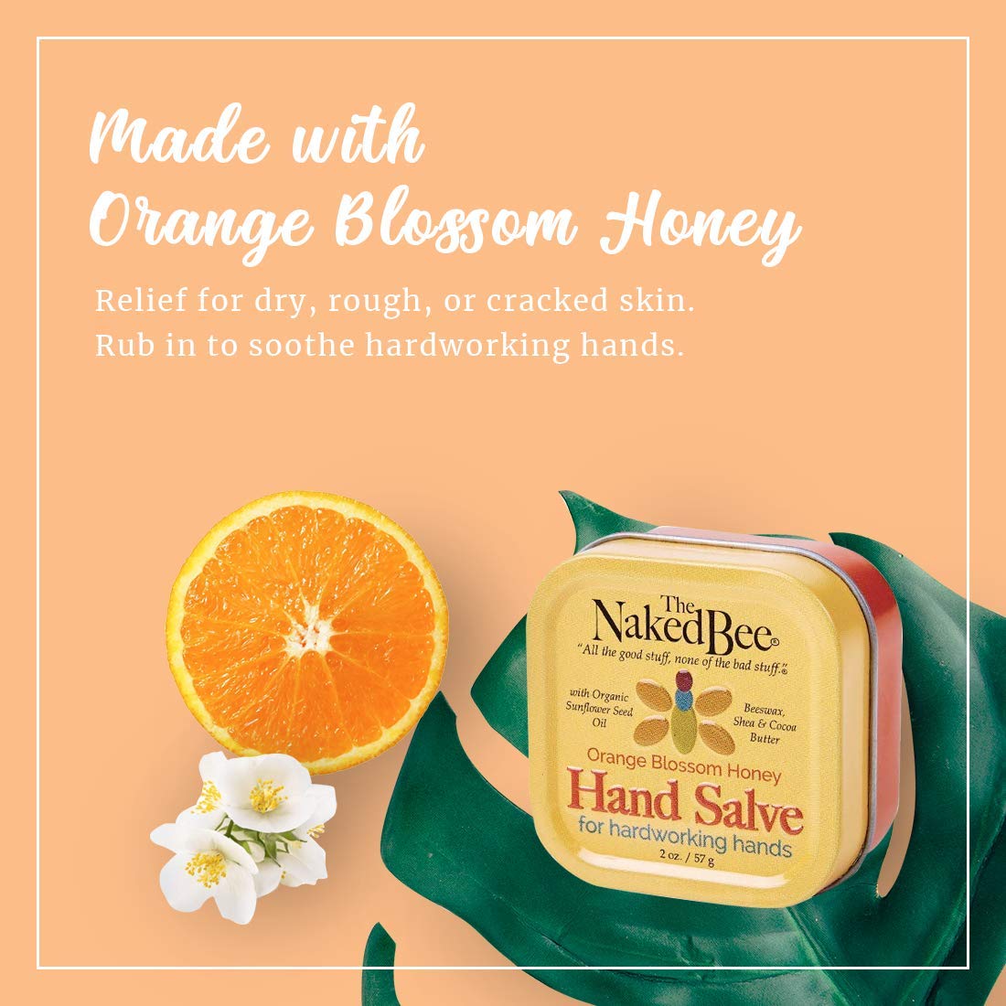 The Naked Bee Orange Blossom Hand Salve - 3 Pack (1.5 oz Each)