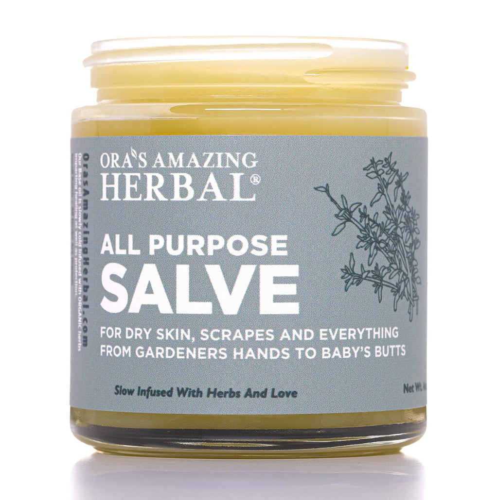 Ora's Amazing Herbal All Purpose Salve – Herbal Skin Balm with Tea Tree, 4 oz