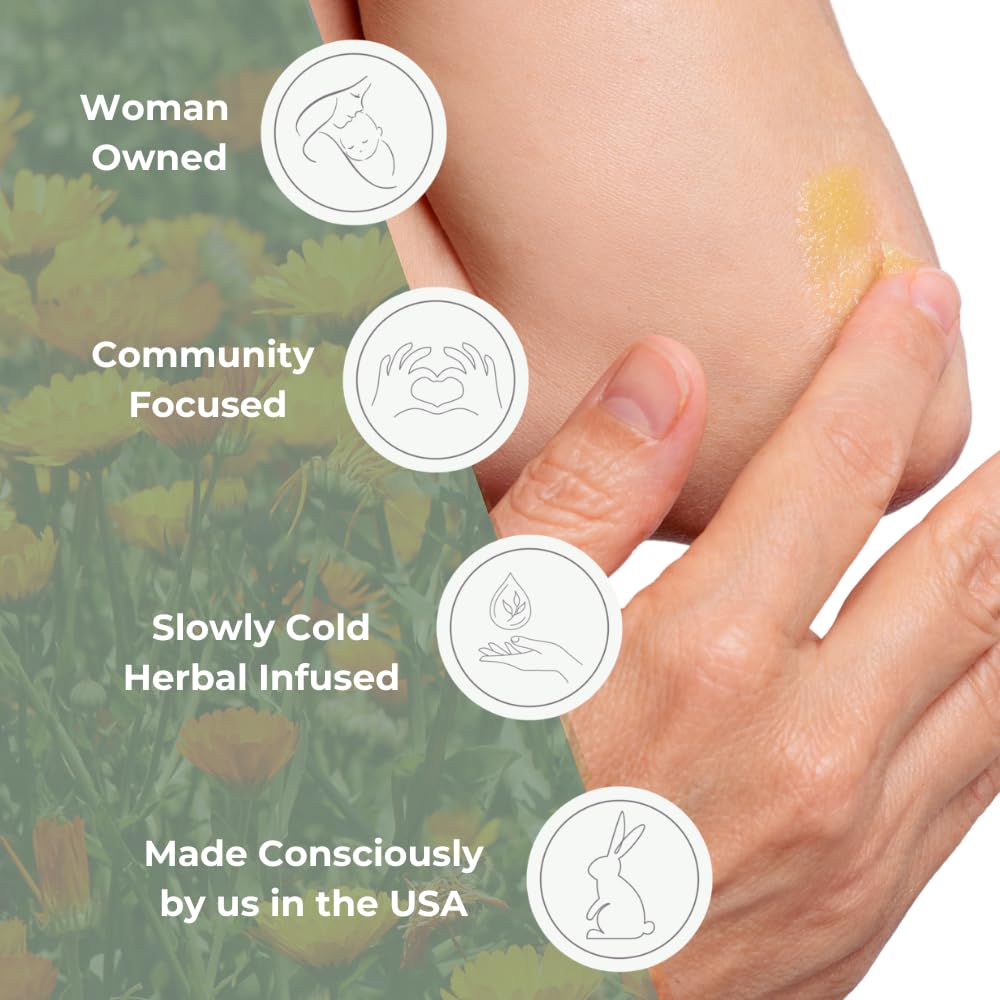 Ora's Amazing Herbal Calendula Skin Salve & Oil Set | Grapeseed Oil, Organic Licorice, Beeswax