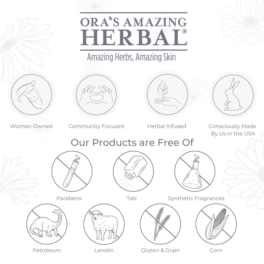 Ora's Amazing Herbal Ultra Healing Body Butter — Intensive Moisturizer for Dry Skin, Spearmint & Bergamot (8 oz)