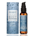 Ora's Amazing Herbal Natural Body Powder & Oil Set (2.5 oz + 2 oz) – Talc-Free, Clean Scent