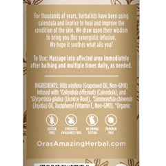 Ora's Amazing Herbal Calendula Skin Salve & Oil Set | Grapeseed Oil, Organic Licorice, Beeswax