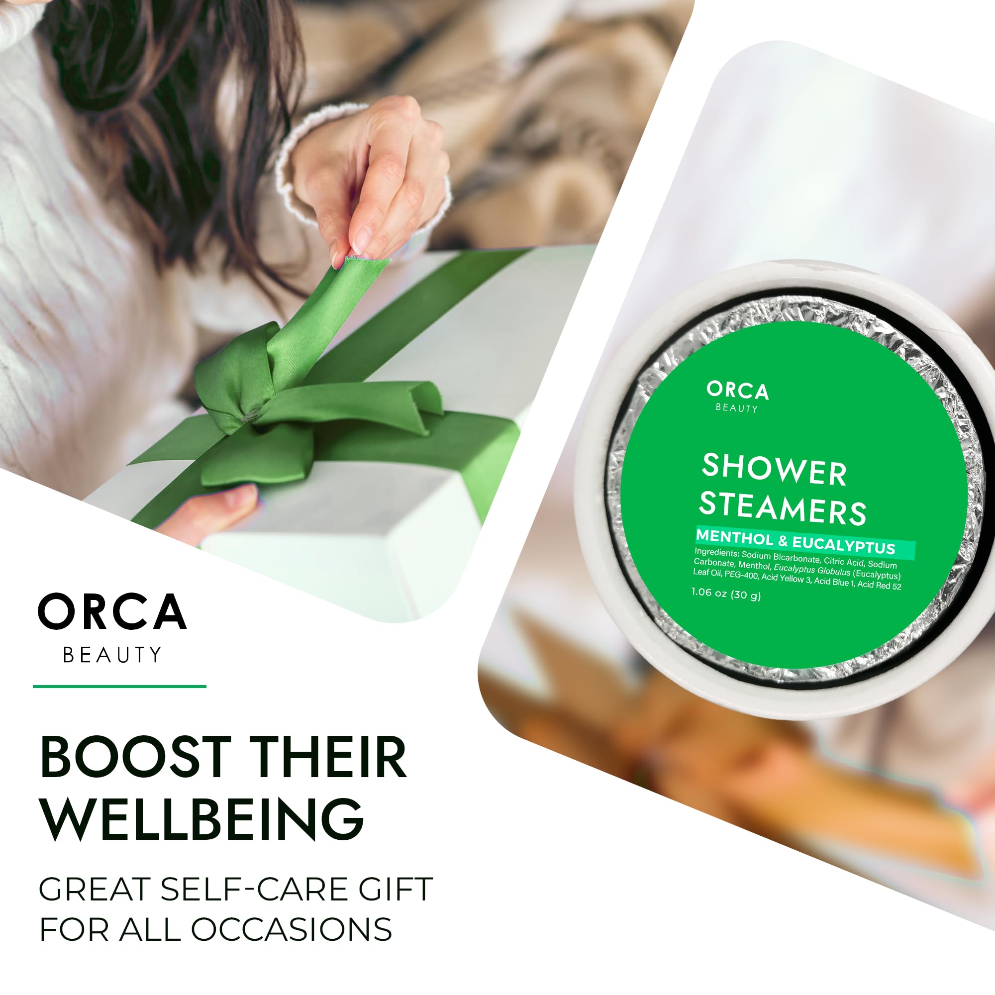 Orca Beauty Shower Steamer Aromatherapy – Soothe 18pc Gift Set