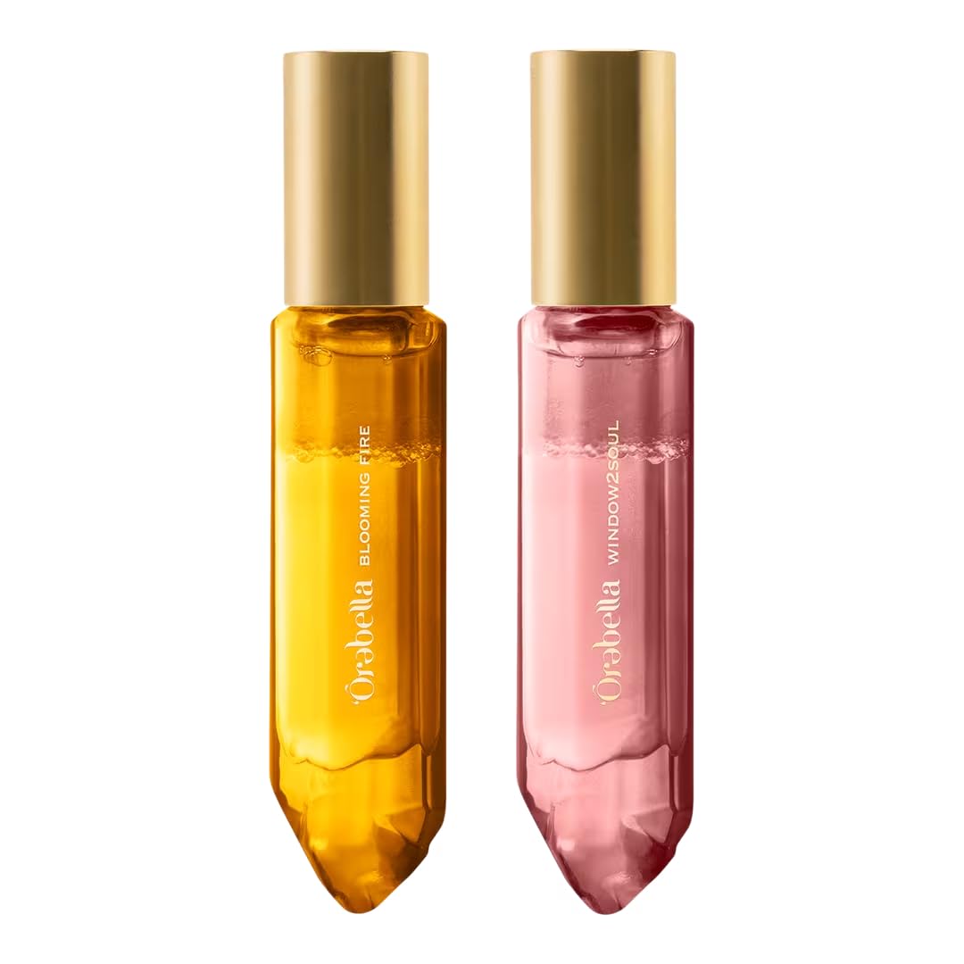 Orebella Florals Travel Duo Gift Set – Blooming Fire & Window2Soul Fragrances (0.33 oz Travel Sprays)