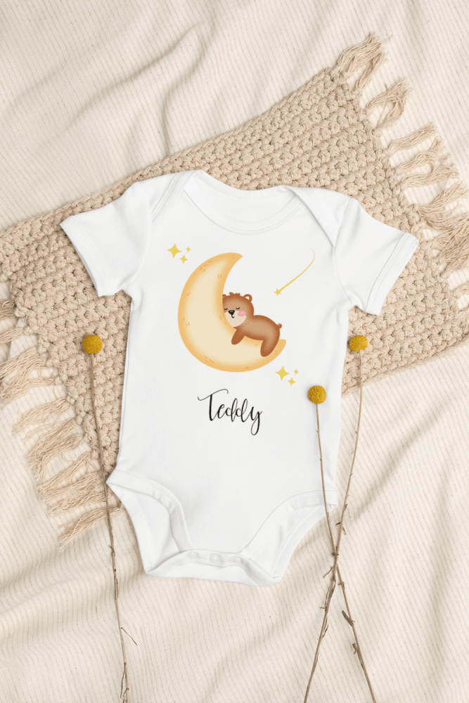 Dreaming Bear (Personalised Name Bodysuit)