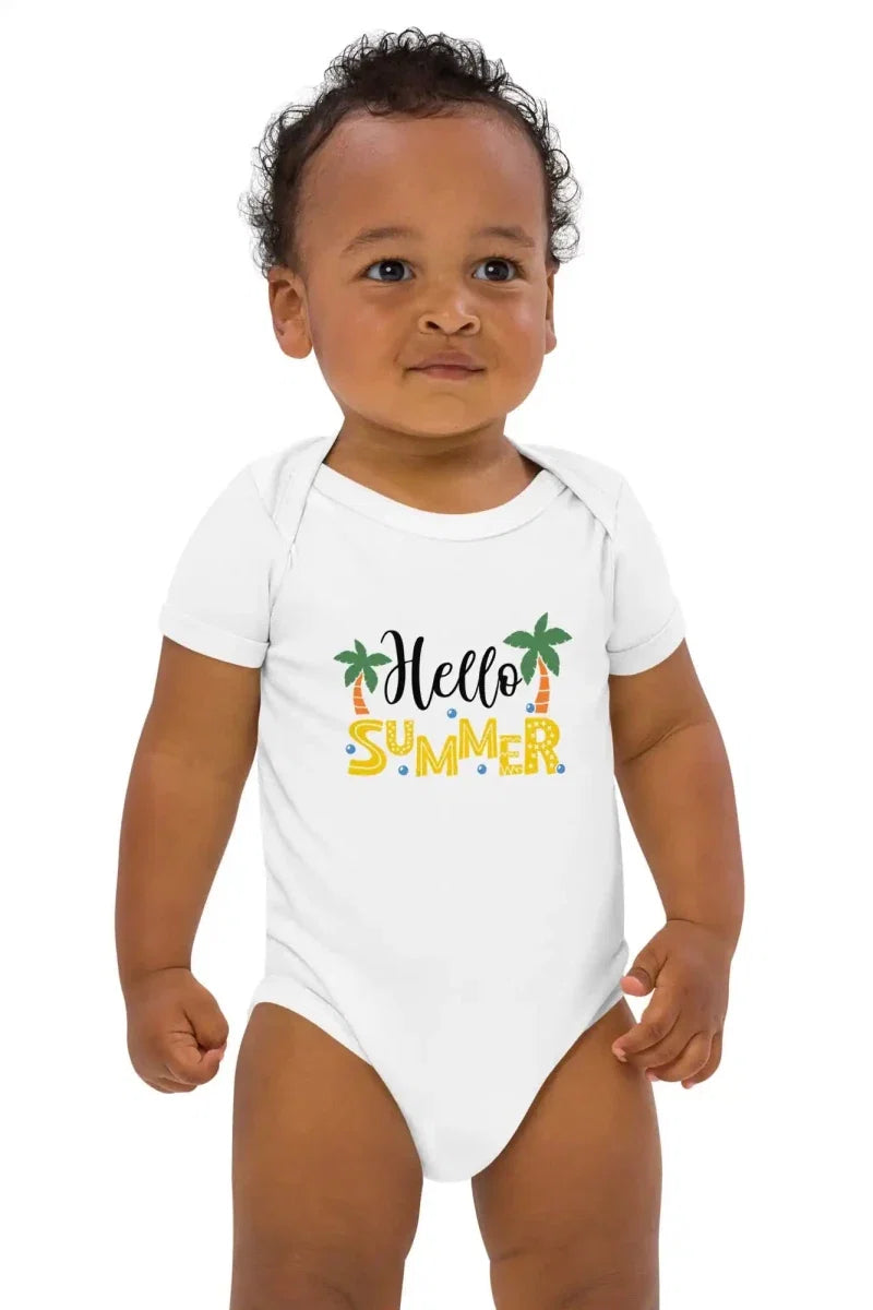 Hello Summer Bodysuit in White