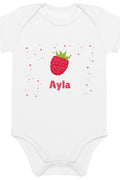 Personalized Raspberry Baby Bodysuit