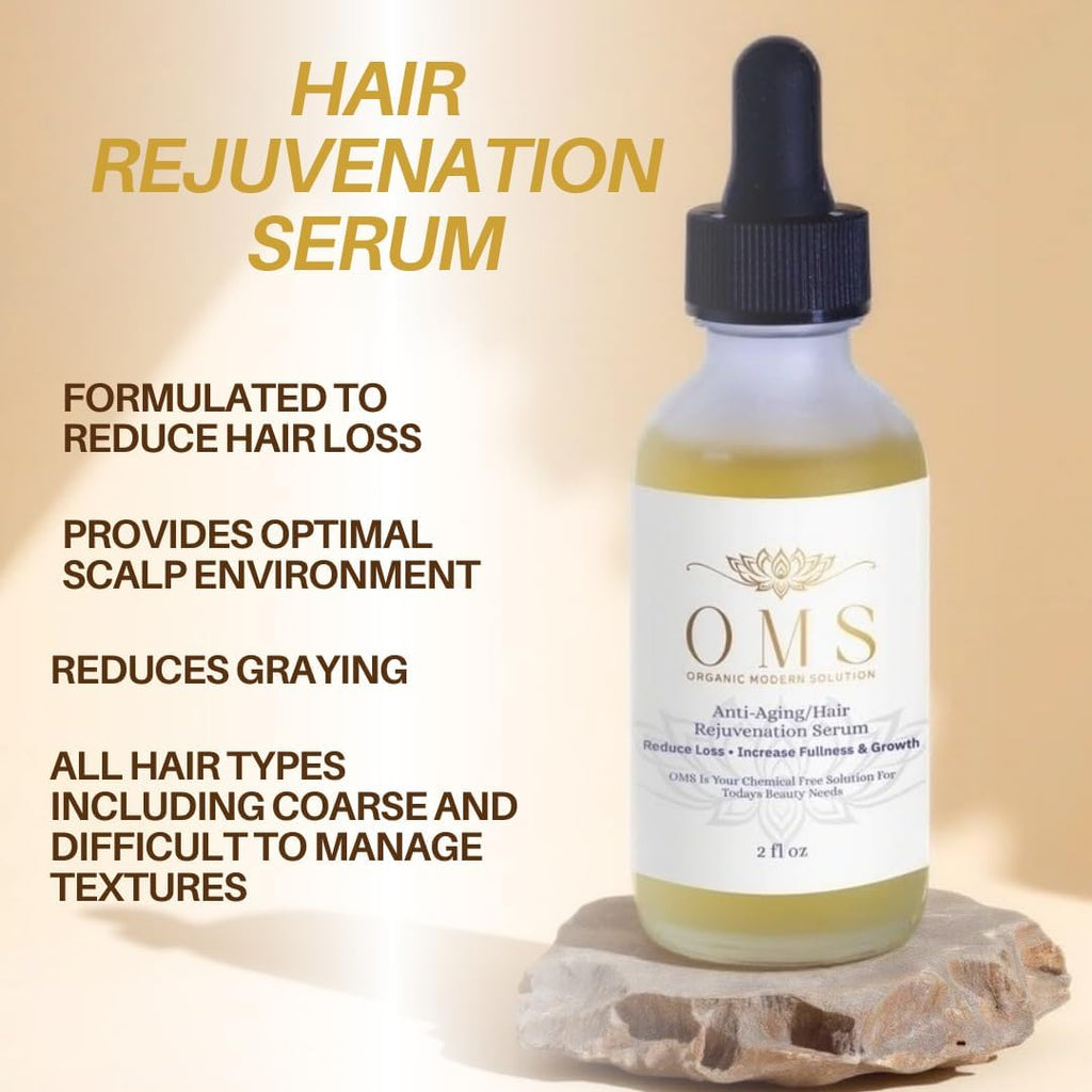 ORGANIC MODERN SOLUTION Pre-Shampoo Hair Thickening Oil & Growth Serum – 2-Pack Duo