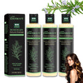 Organic Rosemary Hair Growth Shampoo with Hydrolyzed Keratin – Sulfate-Free Volumizing Shampoo for Men & Women (3-Bottle Pack)