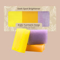 Organic To Green Kojic Turmeric Soap for Dark Spots – 3 Pack (Lemon, Fresh Ginger, Lavender) with Hyaluronic Acid & Retinol