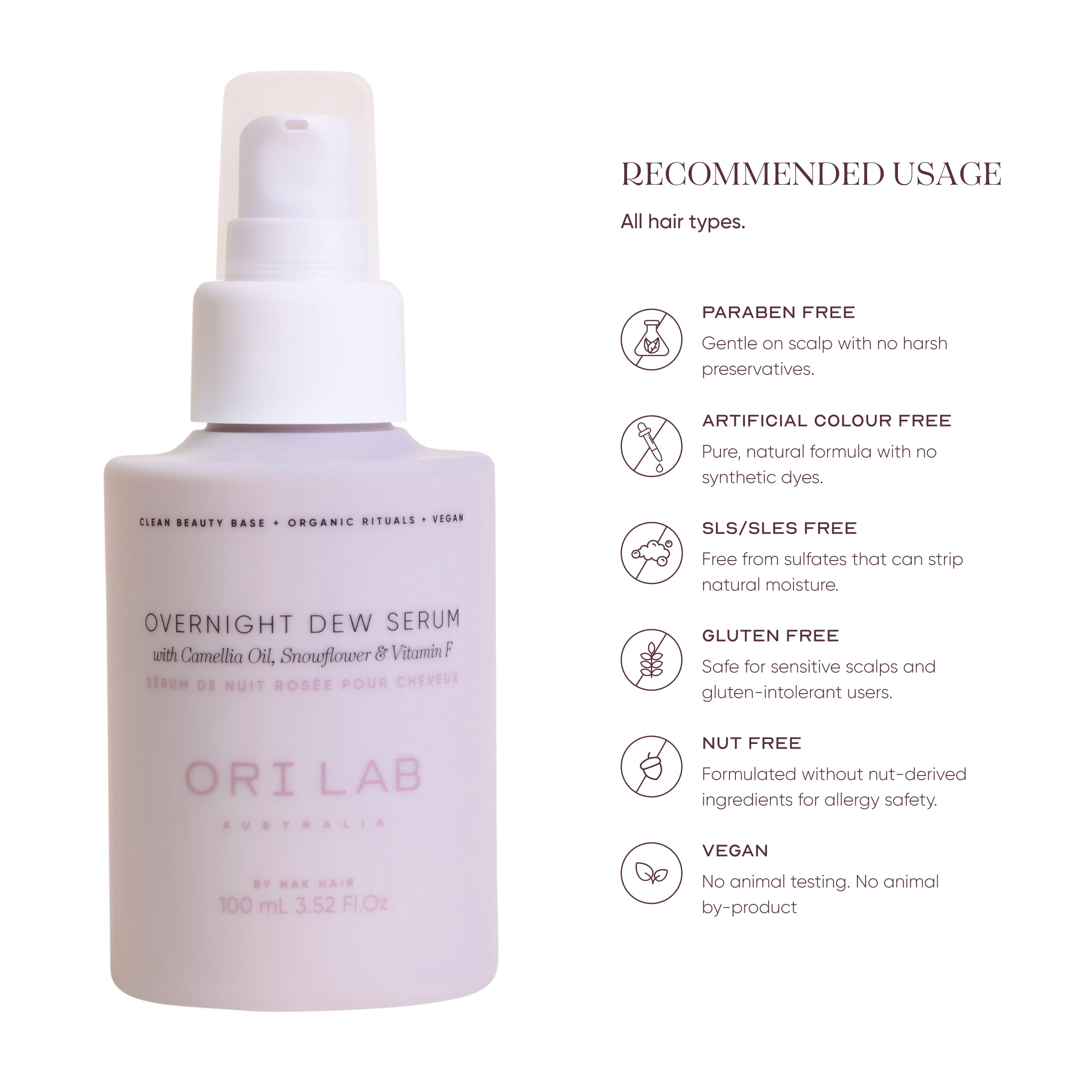 ORI LAB Overnight Dew Serum 100ml — Lightweight Night Hydration