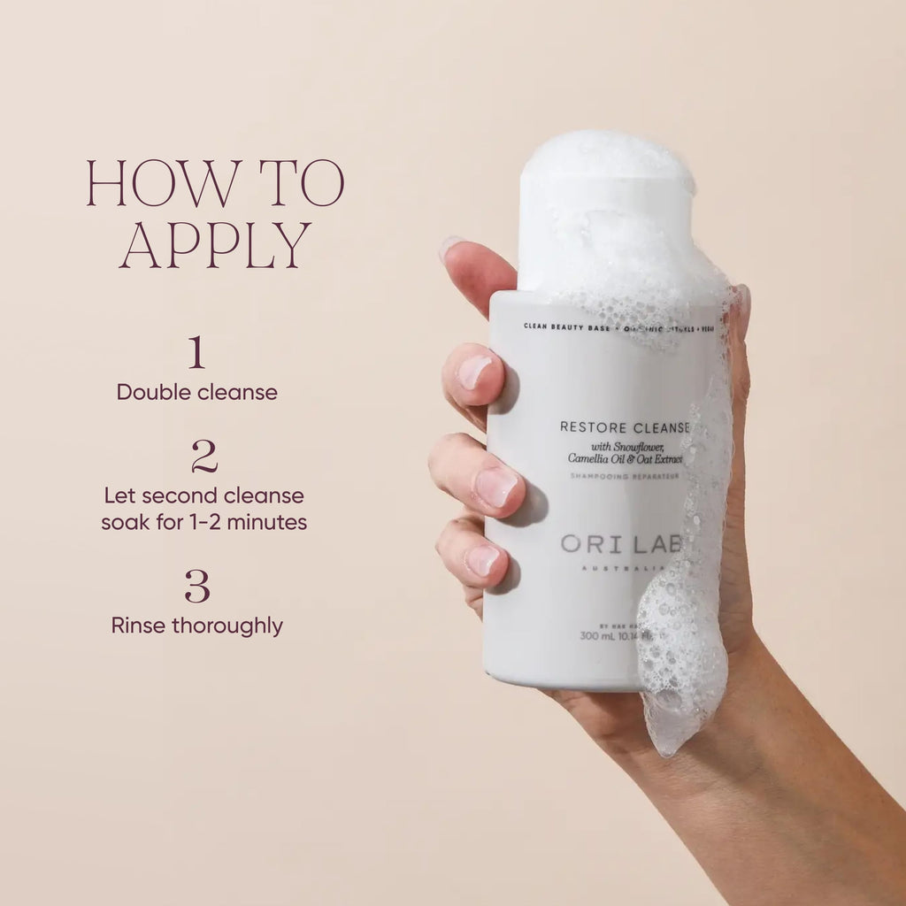 ORI LAB Restore Cleanse 300ml – Gentle, Color-Safe Hydrating Shampoo