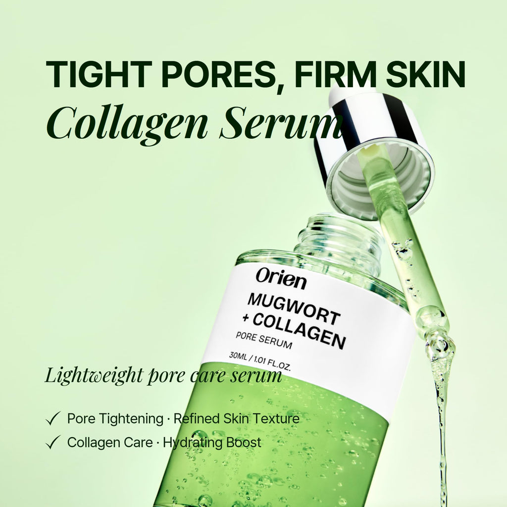 Orien Mugwort Collagen Pore Serum – Lightweight Hydration for Radiant, Balanced Skin | 1.01 fl oz