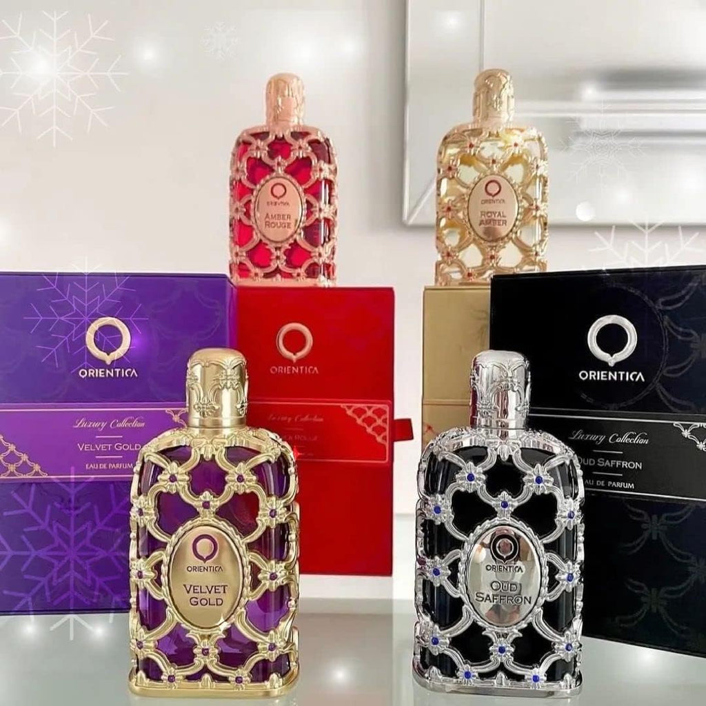 Orientica Amber Rouge 2-Piece EDP Gift Set – Woody Amber, Jasmine (30ml + 7.5ml)