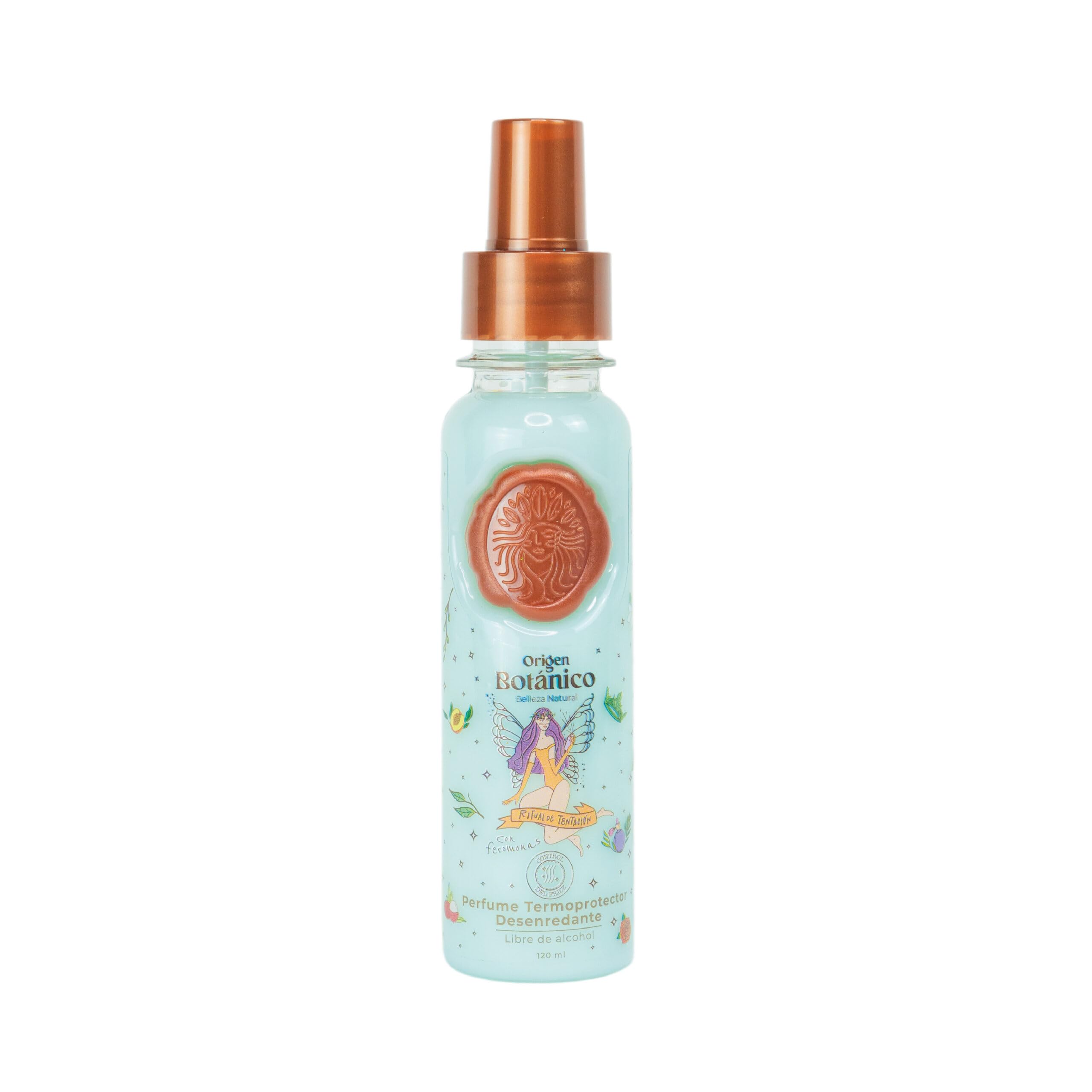 Origen Botánico Termoprotector for Hair – Frizz Control, Detangler, UV Shield, Jasmine & Vanilla 120ml