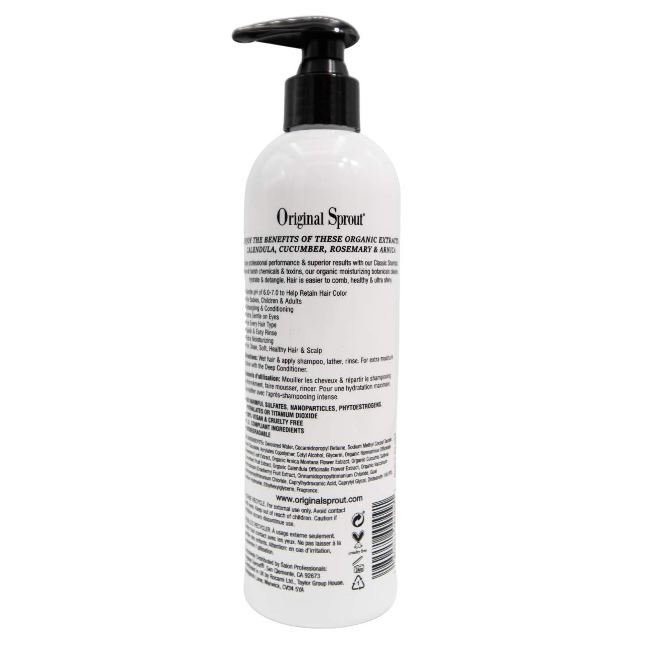 Original Sprout Classic Shampoo – Sulfate Free, 12 oz (2 Pack)