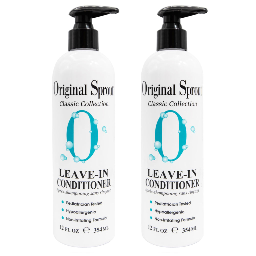 Original Sprout Leave-In Conditioner — Lightweight Detangler for Dry & Damaged Hair (12 oz, 2 Pack)