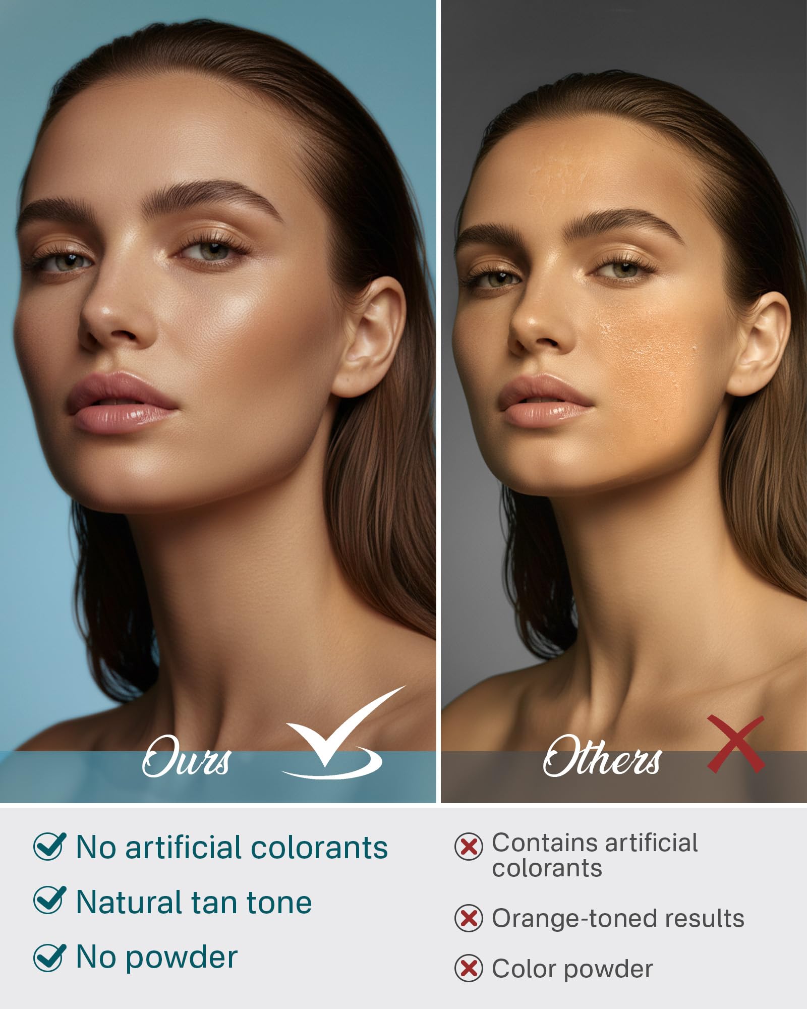 Originbuty Face Tanning Drops – DHA Self Tanner with Glycerin, No Dye, No Mixing, 6+ Day Glow