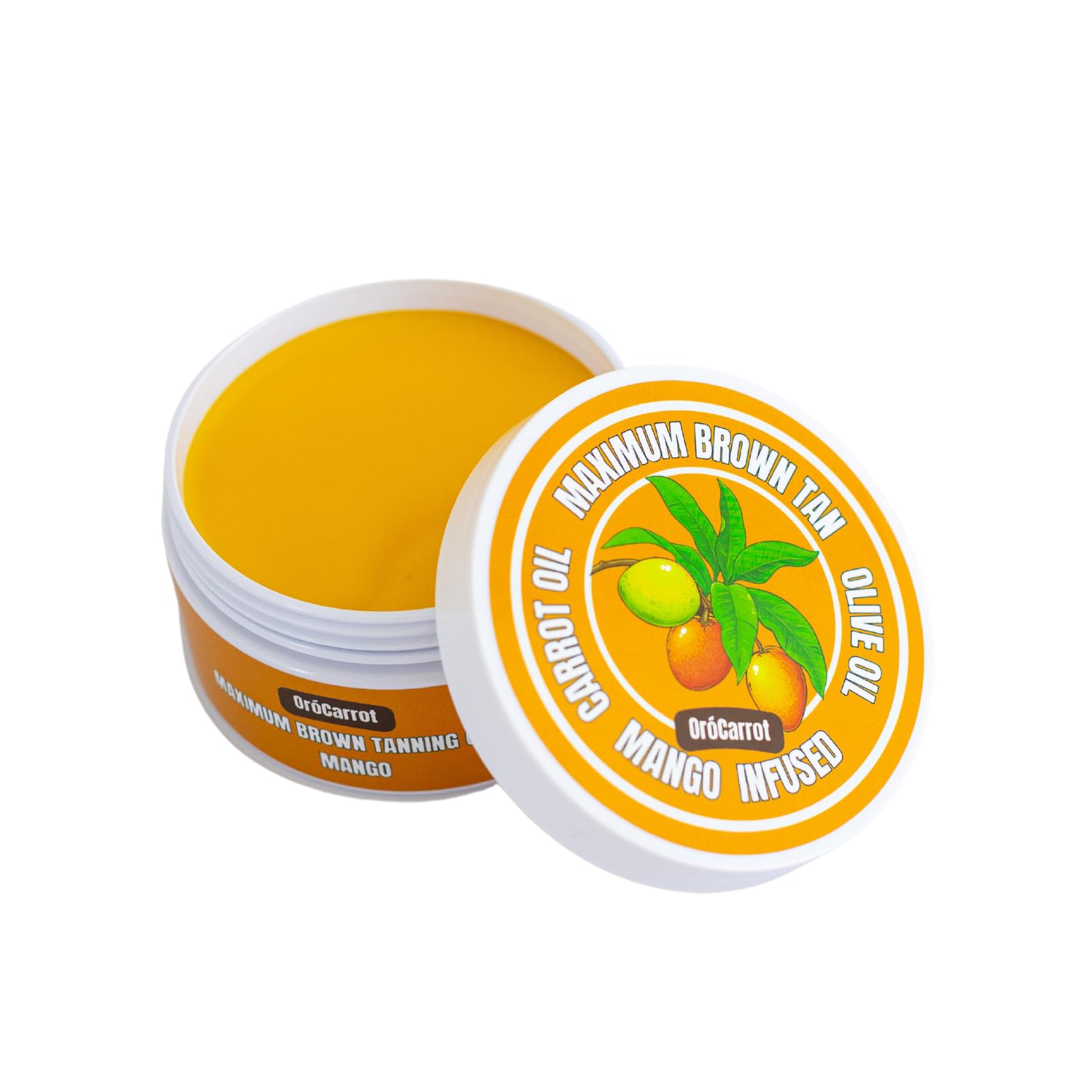 OroCarrot Maximum Brown Tanning Gel with Peptide, Carrot & Olive Oil – Mango