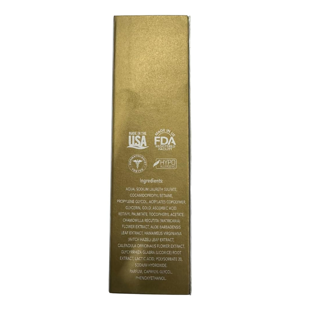 Orogold 24K Vitamin C Facial Cleanser – Gentle Foaming Gel with Gold & Vitamin C | All Skin Types | 2.7 Fl Oz