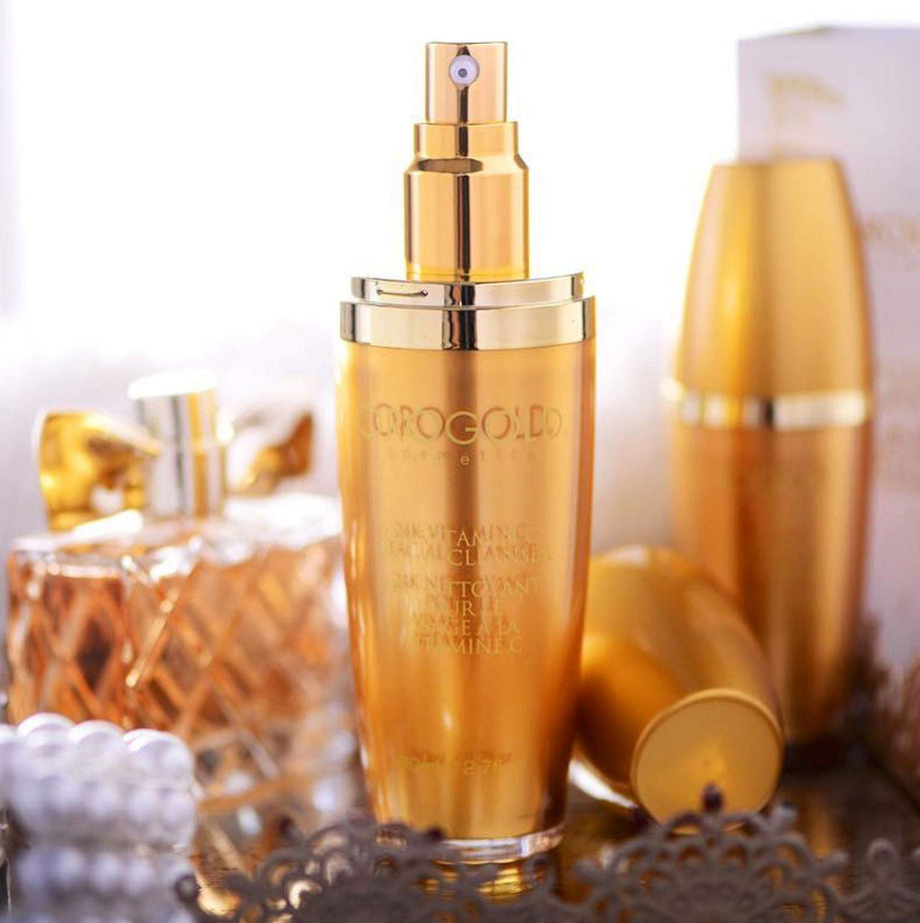 Orogold 24K Vitamin C Facial Cleanser – Gentle Foaming Gel with Gold & Vitamin C | All Skin Types | 2.7 Fl Oz