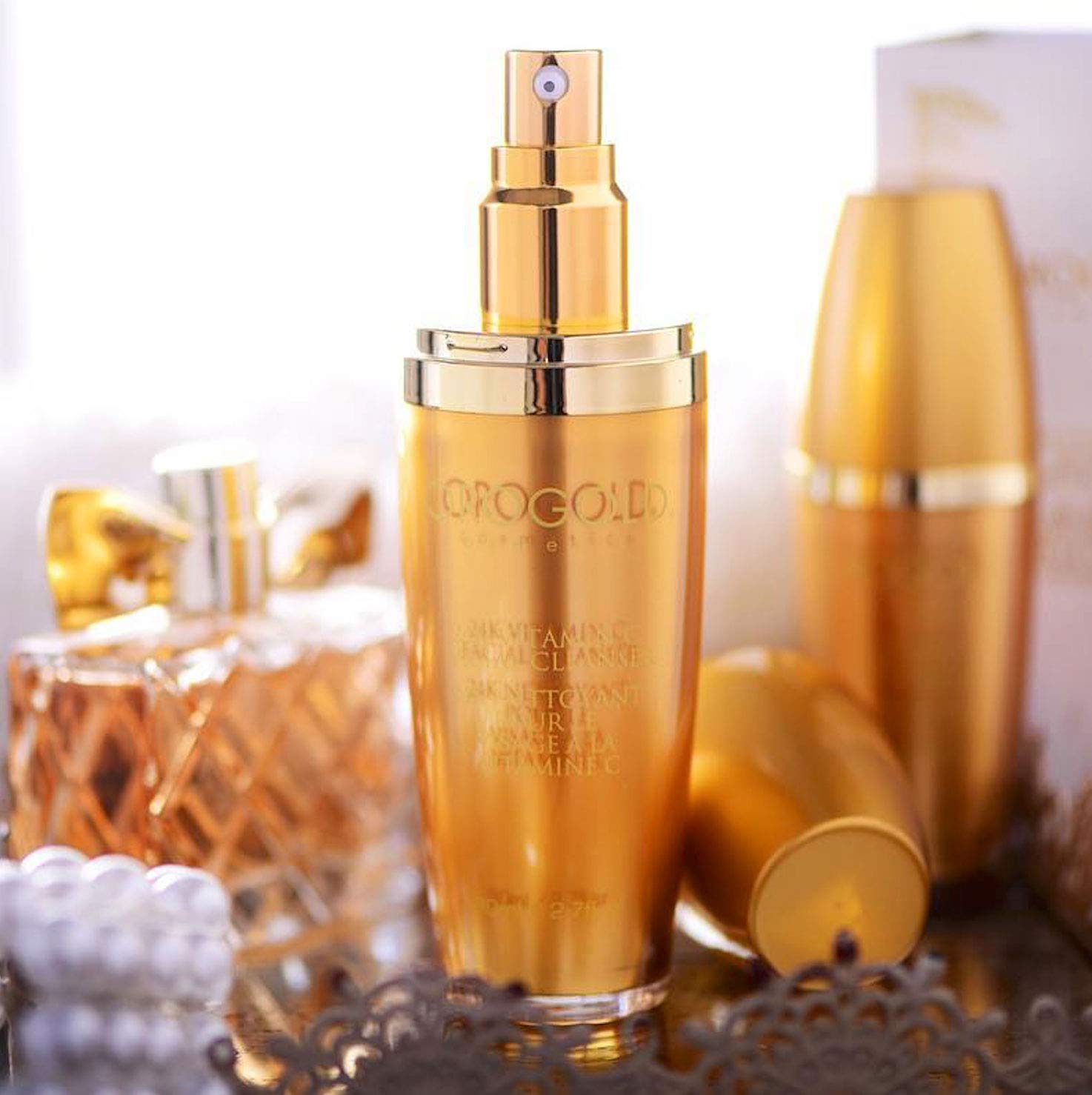 Orogold 24K Vitamin C Facial Cleanser – Gentle Foaming Gel with Gold & Vitamin C | All Skin Types | 2.7 Fl Oz