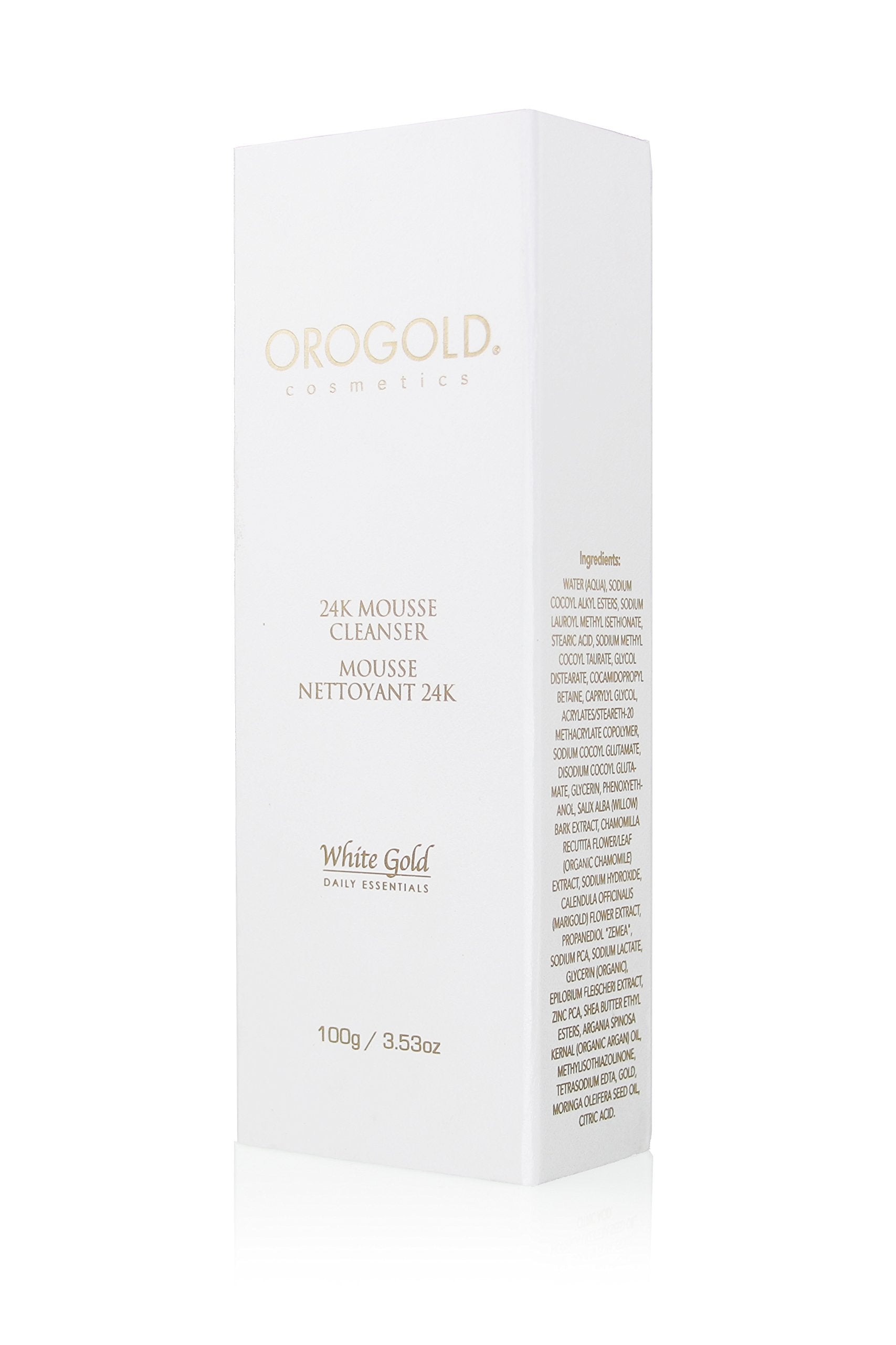 OROGOLD White Gold 24K Anti Aging Facial Cleanser - 100 ml / 3.38 Fl Oz