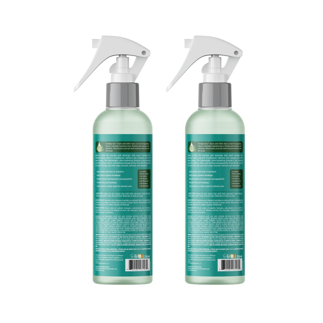 ORS Olive Oil Goodbye Dry Moisture Boost Leave-In Conditioner – Aloe, Mango & Papaya for All Hair Types (Pack of 2)