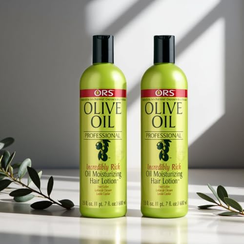 ORS Olive Oil Professional Rich Oil Moisturizing Hair Lotion – 23 oz, Pack of 2
