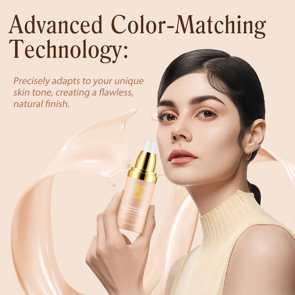O.SECERT Color Changing Foundation – SPF15, Full Coverage, Natural Finish (#2, 30ml)