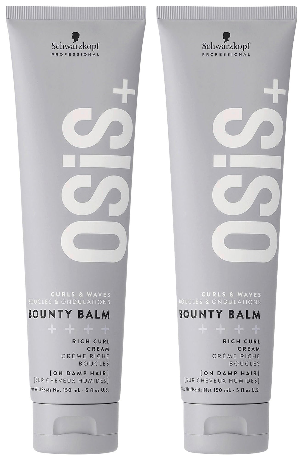 OSiS+ Bounty Balm Rich Curl Cream 5 oz (2 Pack) — Frizz Reduction & Texture Enhancement for All Curl Types