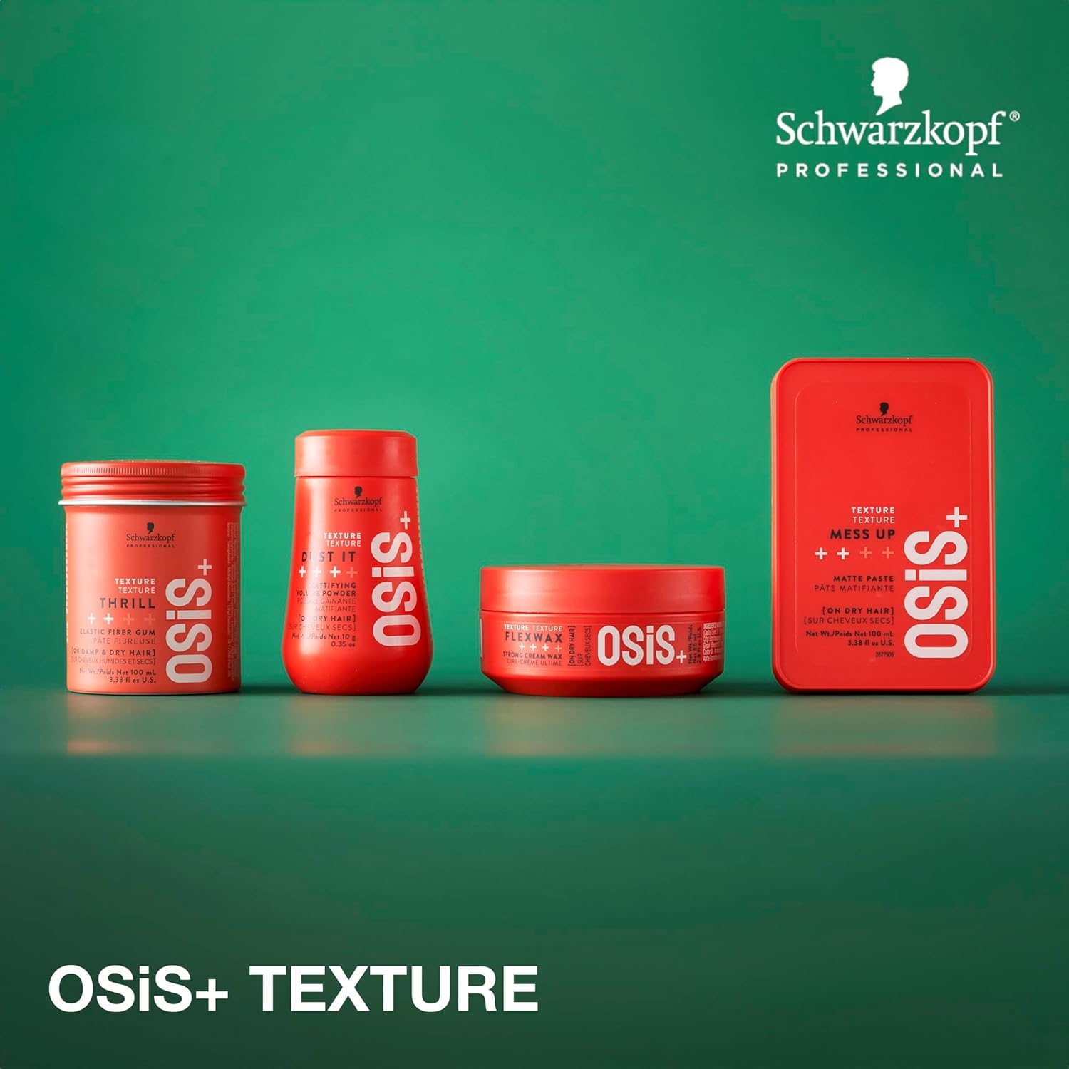 OSiS+ Thrill Fibre Gum – Medium Hold Texturizing Styler (2 Pack) | Shine & Separation