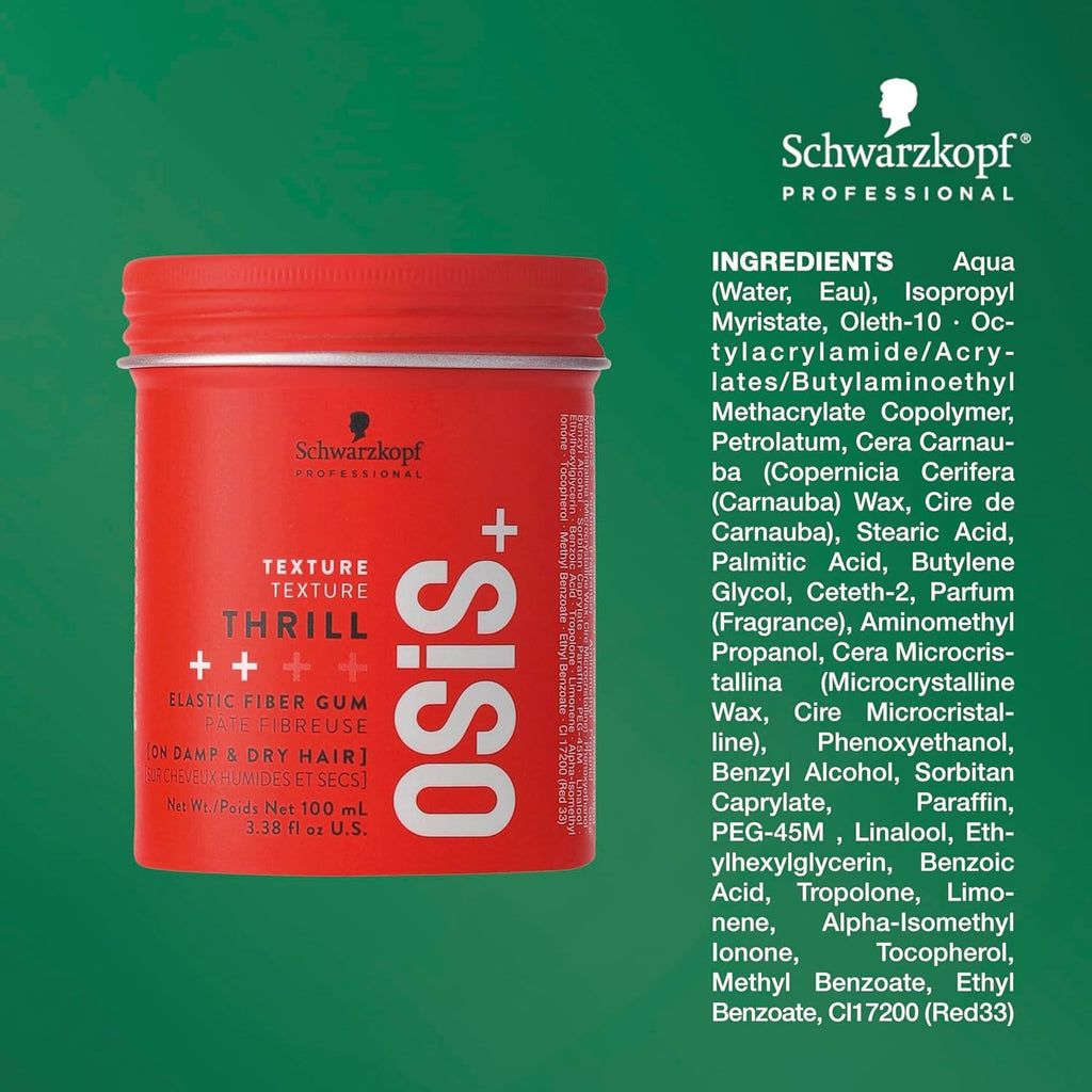 OSiS+ Thrill Fibre Gum – Medium Hold Texturizing Styler (2 Pack) | Shine & Separation