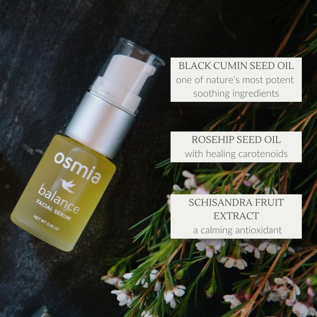 Osmia Skincare Natural Balance Facial Serum | Black Cumin, Rosehip, Lavender