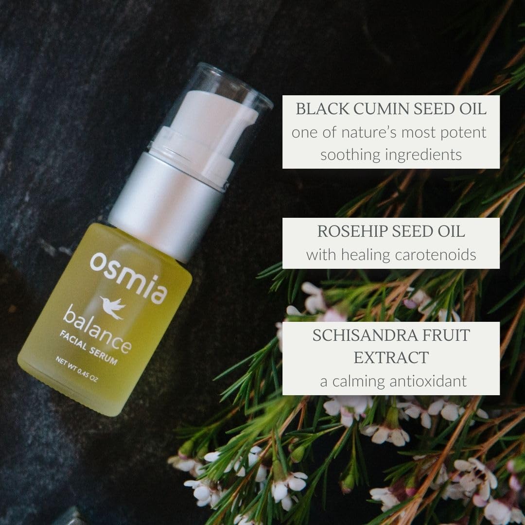 Osmia Skincare Natural Balance Facial Serum | Black Cumin, Rosehip, Lavender