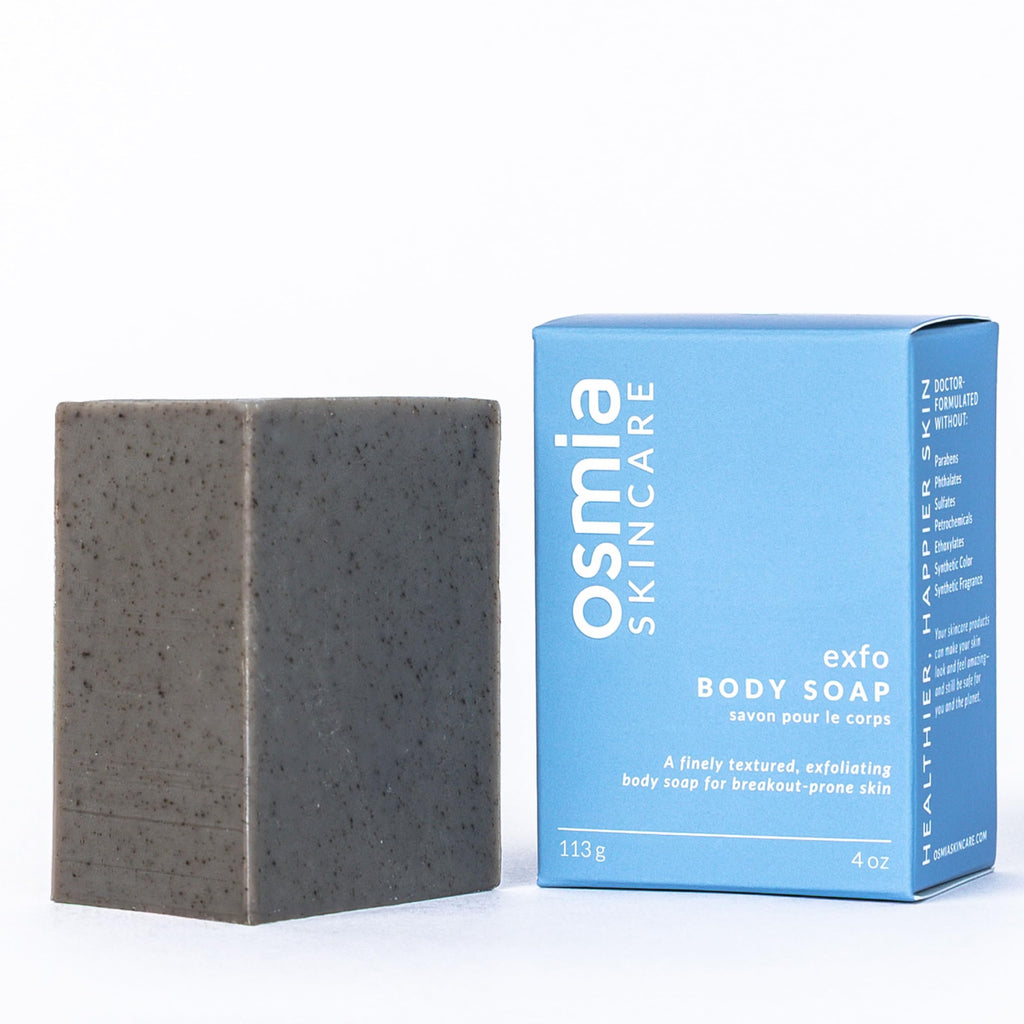 Osmia Exfo Body Soap – Niaouli & Lemongrass for Gentle Exfoliation (4 oz)