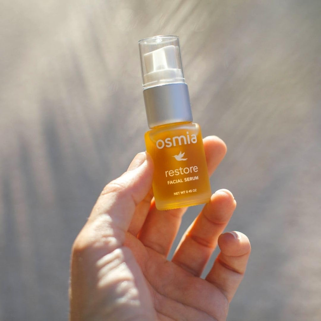 Osmia Skincare Natural Restore Facial Serum | Lavender, Carrot Seed, Jojoba, Borage, Pomegranate Oils